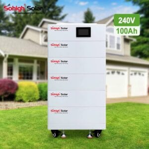 240V 100AH Stacked Energy Storage Lithium Ion Batteries