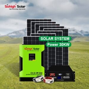 30KW off grid solar energy system
