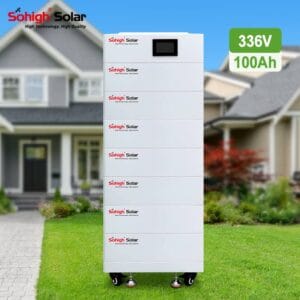 336V 100AH Stacked Energy Storage Lithium Ion Batteries