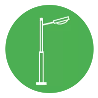 solar street light icon
